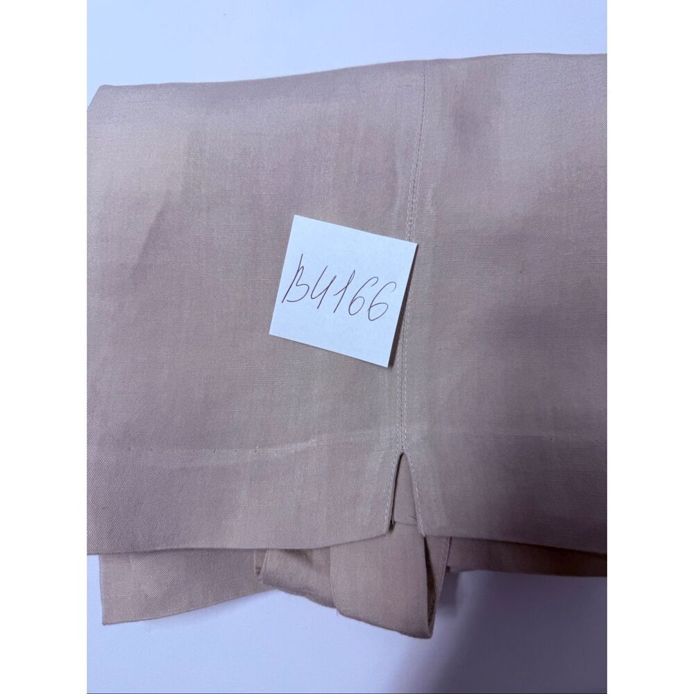 Perspective Beige Linen Blend Sheath Dress Sleeveless Square Neck EU 40 US 8 - Picture 13 of 13